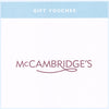 mccambridges gift voucher